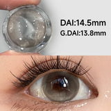 14.5mm High Pigment Colored Contacts 2pcs Free Shipping Half Yearly Big Diameter Red Brown Blue Lenses for Party Daily