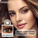 1 Pair Color Contact Eye Color Lenses Makeup Natural Black Lens Cosmetic Brown Eyes Lenses Woman Makeup Beauty Softlens