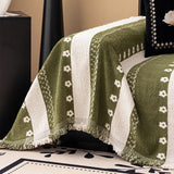 1PC-Solid color sofa towel, high-end plush sofa pad, one-piece full coverage living room sofa protective towel