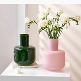 Romantic Glass Vase Hydroponics Flowers Pots Desk Decoration Artificial Flower Decorative Floral Vases Room Aesthetic Decor