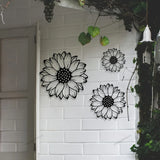Sunflower Wall Art Decor Flowers Metal Wall Art Sunflowers Home Decorations for Bathroom Farmhouse Living Room Kitchen Office