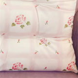 Romantic Pink Rose Printed Chair Cushion Home Decorative Cushion Bedroom Dormitory Square 40x40cm Chair Cushion Pastoral Style