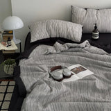 American Printed Cotton Summer Quilt Skin-Friendly Naked Sleeping Comforter for Adults Student Dorm Lightweight Soft Bedspread