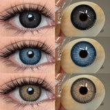 1 Pair Colored contact lenses for black Color Eyes brown Color Eyes Contact Cosmetics Natural Lenses for eye Makeup