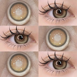 1 Pair Natural Color Contact Lenses Korean Brown Lenses Beauty Fashion Gray Lense Blue Lenses with High Quality Lens