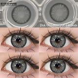 1pair Blue Contact Lenses For Eyes Korean Cute Lens Eye Makeup Pupil Brown Softlenses Women‘s color contact lenses