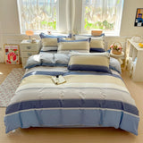 Ikeehome  new cotton printing four-piece quilt cover student dormitory single bed sheet bedding three-piece set