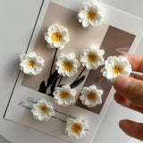 10pcs Simulation Resin Flower Refrigerator Magnets Creative Cute Magnetic Stickers Home Kitchen Decoration Magnets