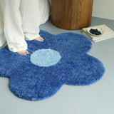 Irregular Shape Flowers Rugs for Bedroom Bedside Carpet Living Room Soft Fluffy Plush Mat Home Decoration Cloakroom Floor Mats