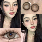 Color Contact Lenses with Diopters Korean Eye Contacts Lenses Colorcon Black Lenses High Quality Natural Optical Lenses