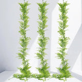 180cm Persian fern Leaves Vines Room Decor Hanging Artificial Plant Plastic Leaf Grass Wedding Party Wall Balcony Decoration