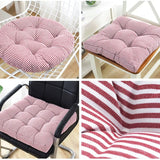 Stripe Garden Patio Seat Cushion Round Chair Pad Home Floor Cushion 22 Inch Window Pad Throw Pillows Indoor/Outdoor