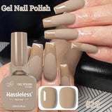 Single-use gel nail polish, classic colors, semi-permanent, removeable by soaking or LED polish, suitable for home and salon use