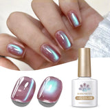 10ml Leopard Cat Magnetic Eye Gel Nail Polish Autumn Night Coffee Brown Glass Beads Soak Off UV LED Manicure Nail Ar