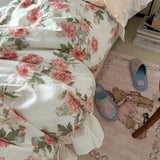 100% Cotton French pastoral style Bedding Set Soft Duvet Cover Bedclothes Bedspread Pillowcases Flat Sheets Comforter Sets