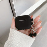 Red Cherry Pendant Earphone Case For AirPods 1 2 3 4 Pro Pro 2 4 New Matte Silicone Headset Shockproof Protection Cover