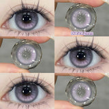 2PCS Halloween Myopia Contact Lenses Cosplay Colored Contact Lenses Prescription Lens Natural Pupils Eye Color Lenses