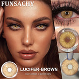 1 Pair Lucifer Series Color Contact Lenses for Eyes Natural Blue/Brown/Gray/Green Lens 14.5mm Big Eyes Contacts Yearly