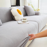 Elastic Universal Sofa Slipcover Knit Thicken Sofa Cover for Living Room Armchair Couch Cover L-shape Sofa Cover 1/2/3/4 Seater
