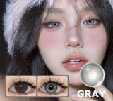 1 Pair Fashion Colored Contact Lenses Korean Brown Contact Lenses High Quality Natural Cosmetic Pupils Lenses Annual