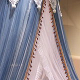 Extravagant Upgrade Double Layers Mosquito Net Bed Valance Curtain Canopy Round Netting Tent for Home Decor Princess Style