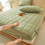 Thick Cotton Bed Sheets Double Side Available Velvet Bedsheet Elastic Fitted Sheet Home Bed Linen & Mattress Cover protector