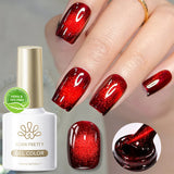 10ml Cat Magnetic Eye Gel Polish Glass Bead For Autumn Winter Crystal Semi Permanent Glitter Soak Off HEMA/TPO FREE