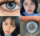 New Style Myopia Degree Contact Lenses Big Eye Series 1 Year Use Soft High Quality Blue Purple Green Contact Lenses
