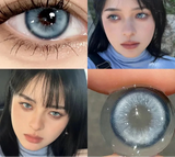New Style Myopia Degree Contact Lenses Big Eye Series 1 Year Use Soft High Quality Blue Purple Green Contact Lenses