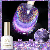 10ml Cat Magnetic Gel Sparkling Ultra Gold Glitter Soak Off UV LED Gel Nail Art Varnish Manicure Valentine's Day