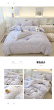 Princess Style Print Bedding Sets Ruffle Lace Bow Quilt Cover Romantic Bedclothes Home Decor Woman Girl Bedroom Duvet Cover 4pcs