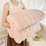 Throw Blankets for Couch Gift for Girls Women Comfortable Plush Cozy Faux Rabbit Fur Warm Fleece Soft Sofa Cover Blanket Camping