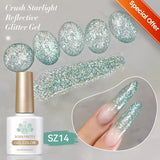 10ml Pink Gold Water Light Cat Magnetic Gel Polish HEMA TPO FREE Aurora Glitter Crystal Soak Off UV Varnish Manicure