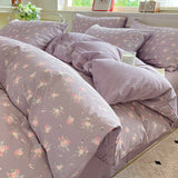 Pure Cotton Bedding Set Four Piece Bed Sheet Set Comforter Set Single Double  Bed Quilt Cover Rural Style Floral Bed Linens