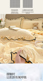 Summer Cooling Quilt Soft Skin-Friendly Air Conditioning Thin Blanket Single/Double Washable Home Textile Princess Wind Style