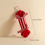 New Christmas Decorations Red and White Walking Stick Plaid Christmas Balloon Hot Air Balloon Hanging Christmas Tree Decoration
