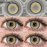 1pair Blue Contact Lenses For Eyes Korean Cute Lens Eye Makeup Pupil Brown Softlenses Women‘s color contact lenses