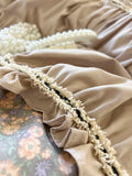 4/6Pcs Elegant French Pastoral Flower Bedding Set Vintage Floral 100% Cotton Double Queen King Duvet Cover Pillowcase Bed Skirt