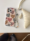 Love leopard print water-ripple phone case for 13 iphone 15 13pro 15pro 14 pro max 12promax 14pro 14promax 12 protect cover