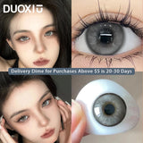 1Pair Color Contact Lens Pupils High Quality Cosmetic Blue Gray Makeup Myopia Degree -0.00 to -8.00 Fast Shipping