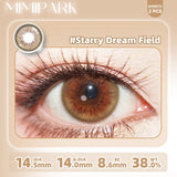 2pcs Half-Yearly Colored Contacts Big Diameter High Moisture Soft Lenses for Women Wedding Party Gift