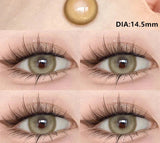 1 Pair New Contact Lenses for Eyes Fashion Blue Colored Eye Contacts Natural Brown Lenses Gray Pupils Yearly Lens