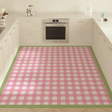 Bohemian Style PVC Leather Kitchen Rug Waterproof Oil-proof Stain-resistant Easy Clean Floor Mat Home Decoration Carpet Tapis
