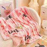 New double-sided blanket class A thickened milk wool lamb wool sofa blanket office nap blanket