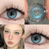 NEW Brown Eye Lens 1 Pair Beauty Purple Contact Lenses for Eyes Myopia 0~-8.00 Degree Natural Blue Fashion Soft Lens