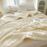Simple Waffle Blanket Home Summer Quilt Cooling Blanket Nap Air Conditioner Student Dormi Single Double Green Pink Throw Blanket