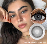 Black Colored Contact Lenses for Eyes 1 Pair Contact Lenses Natural Beauty Color Lens Eyes Yearly Use Fashion Lenses