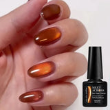 7ml Moonlight Magnetic Gel Nail Polish - Galaxy Effect,Soak-Off UV LED Glitter Gel for Shiny and Elegant Manicure