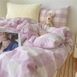 Light Luxury Striped Pure Cotton and Cotton New Bedding Set and Duvet Cover Set Three Piece Four Piece Set
