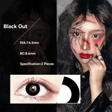 Eye Eyes Color Contacts Colored Contact Lenses Lens Small Pupil Cosmetic Cosplay Student 2Pcs 12 Months 1 Year Yearly Use